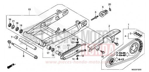 BRAS OSCILLANT CB1100SAE de 2014